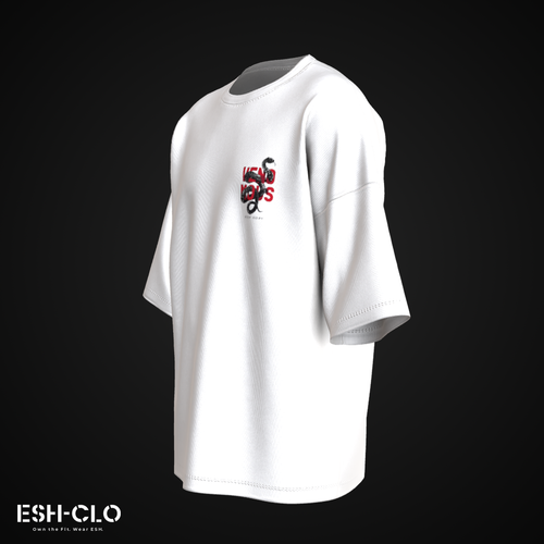 ESH Oversized T-Shirt – Black Dragon (Drop 1)