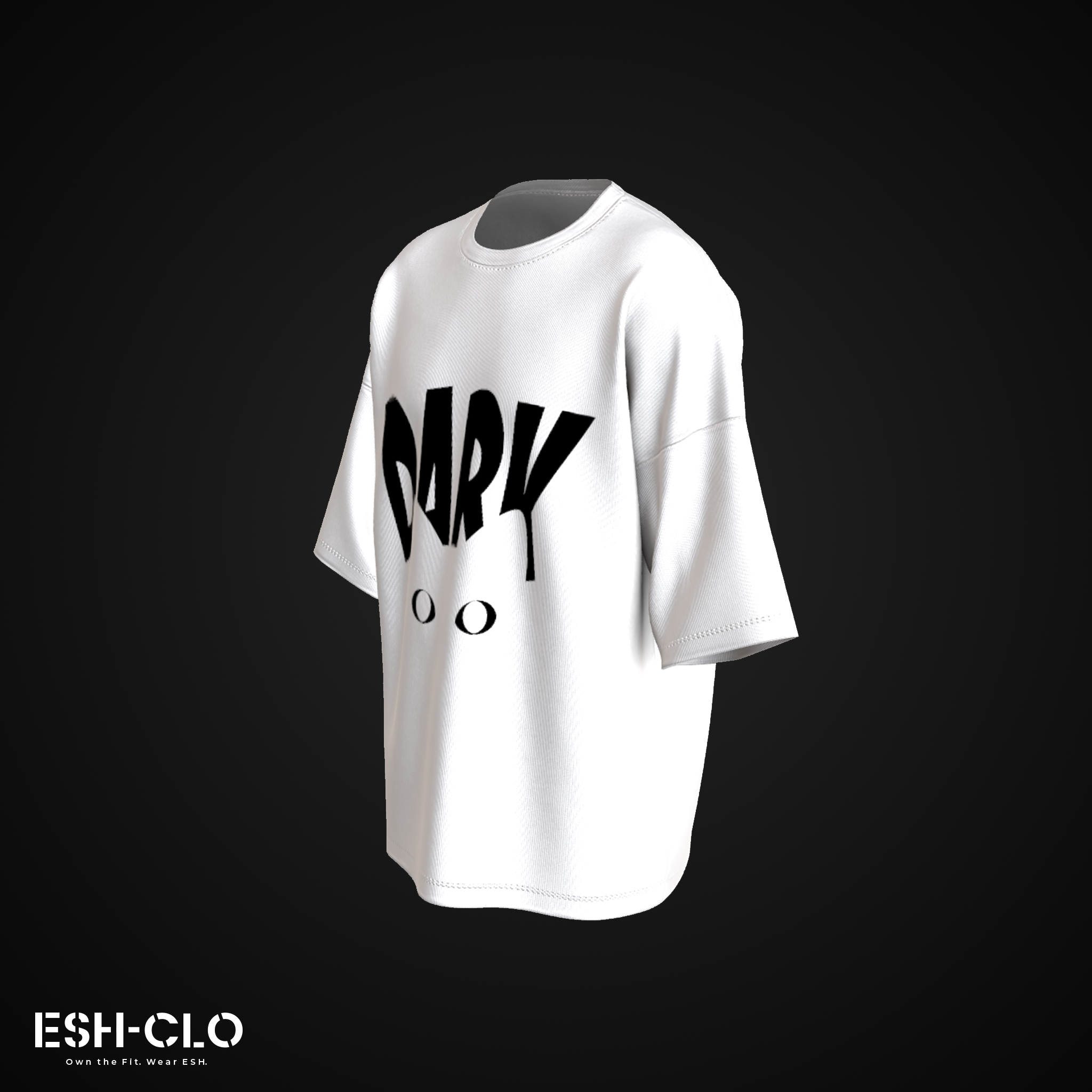 ESH Oversized T-Shirt – DARK CAT (Drop 1)
