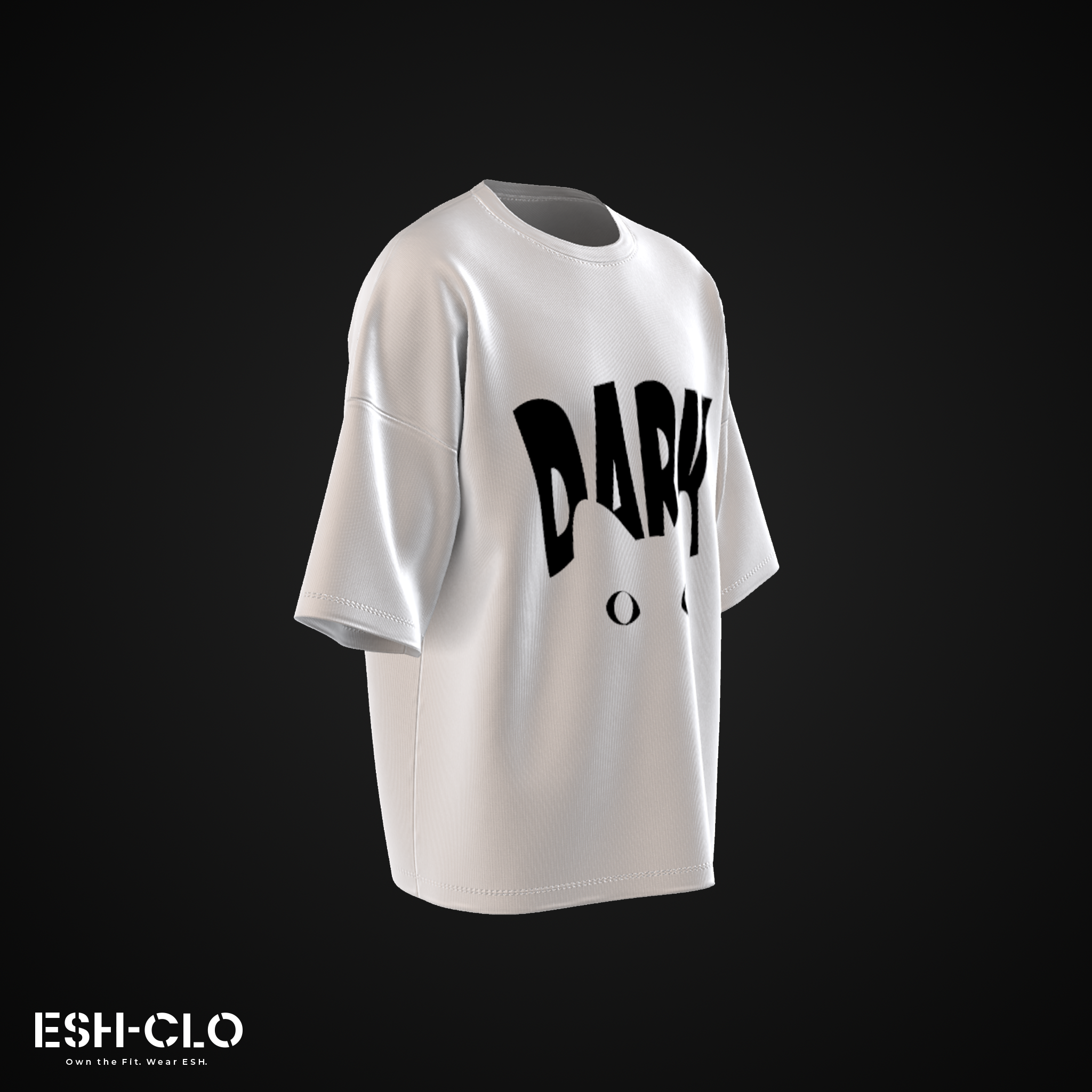 ESH Oversized T-Shirt – DARK CAT (Drop 1)
