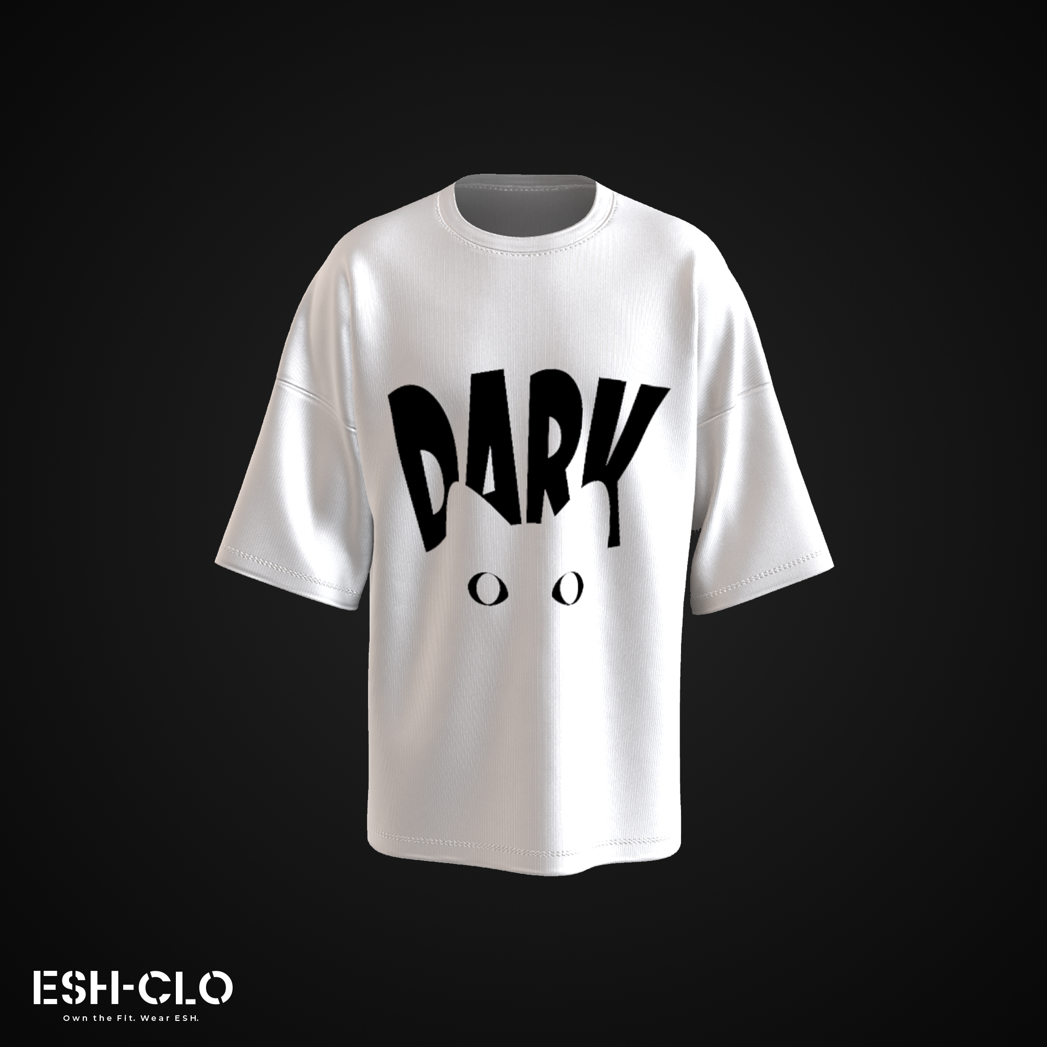 ESH Oversized T-Shirt – DARK CAT (Drop 1)